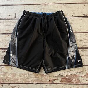 SPEEDO Black Blue Swim Trunks Mens‎ Size X-Large XL